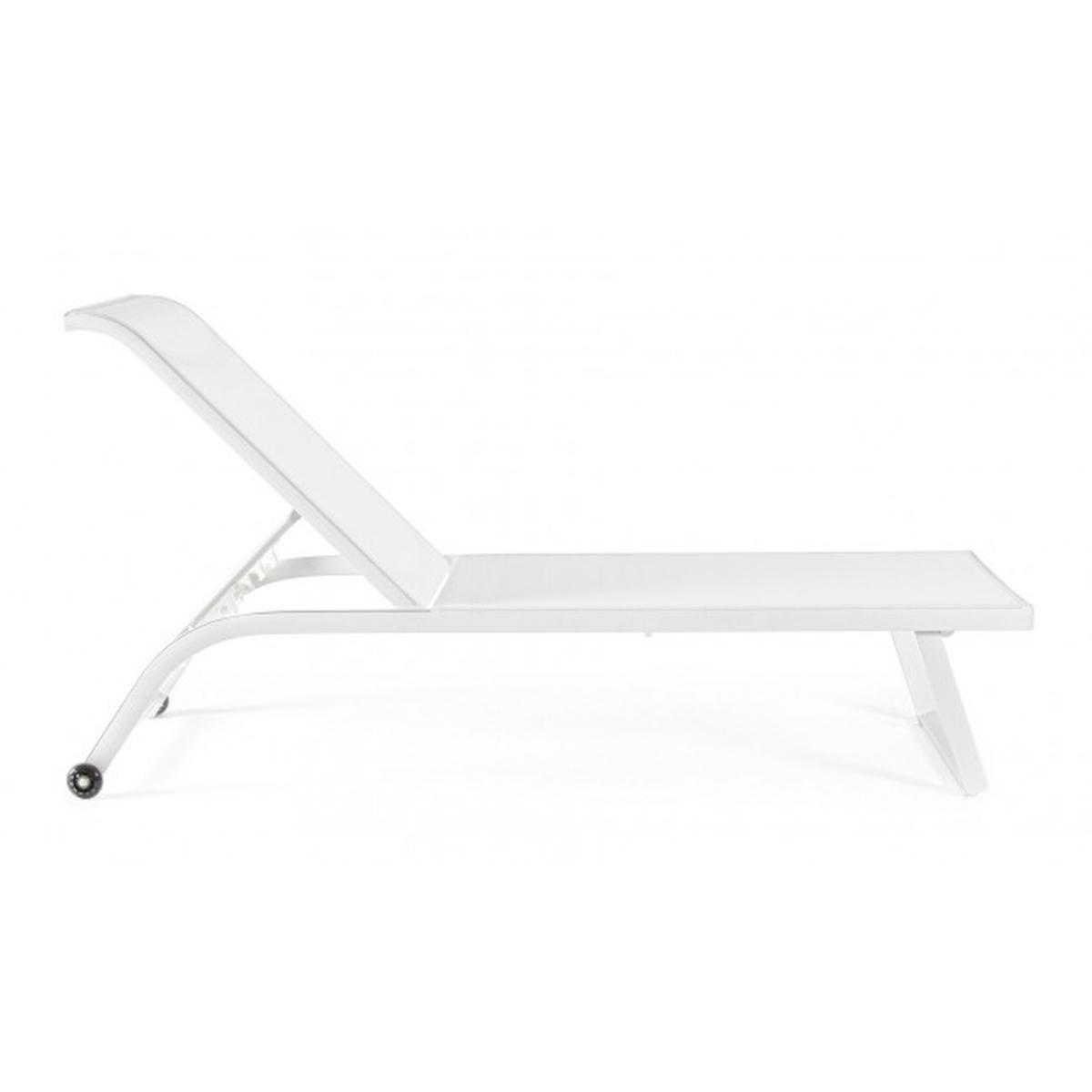 Lettino con Ruote Taylor Bianco | Bizzotto