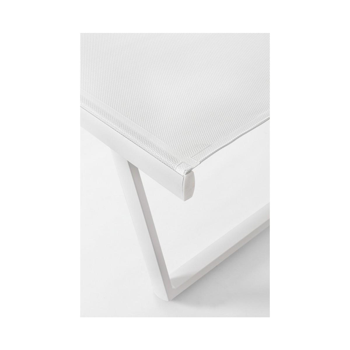 Lettino con Ruote Taylor Bianco | Bizzotto