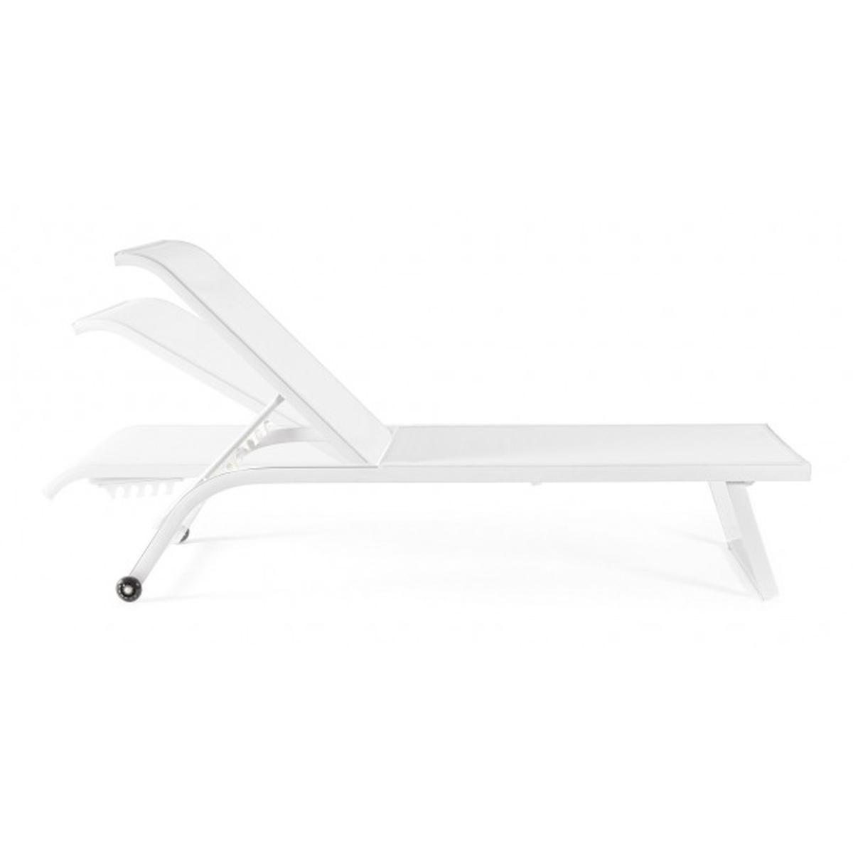 Lettino con Ruote Taylor Bianco | Bizzotto