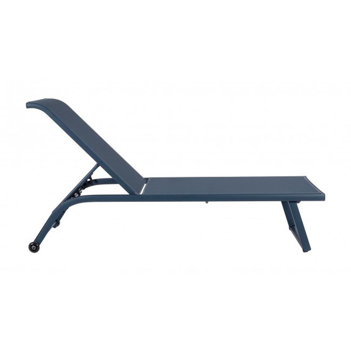 Lettino con Ruote Taylor Navy | Bizzotto