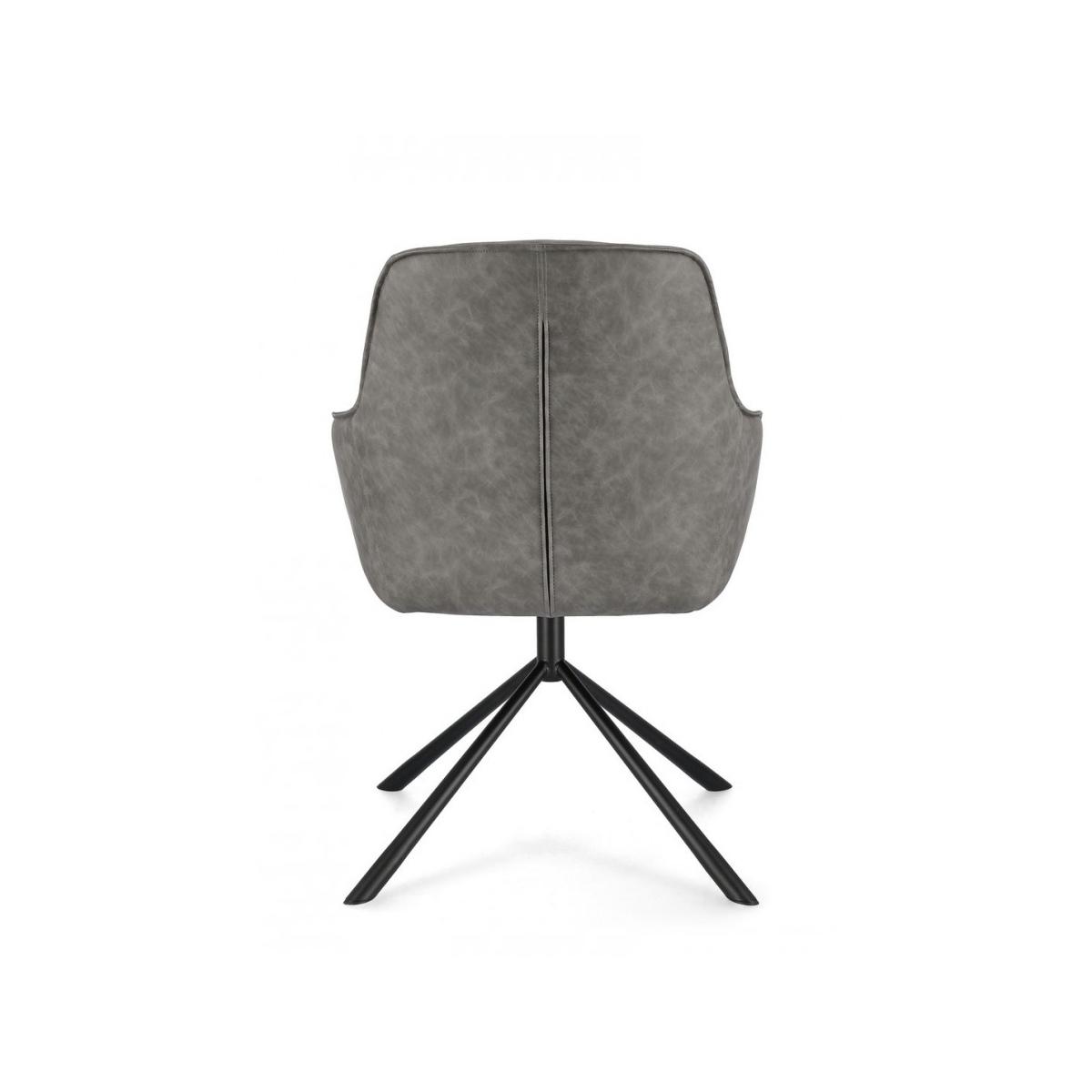 Poltrona Grant Pu Grigio | Bizzotto