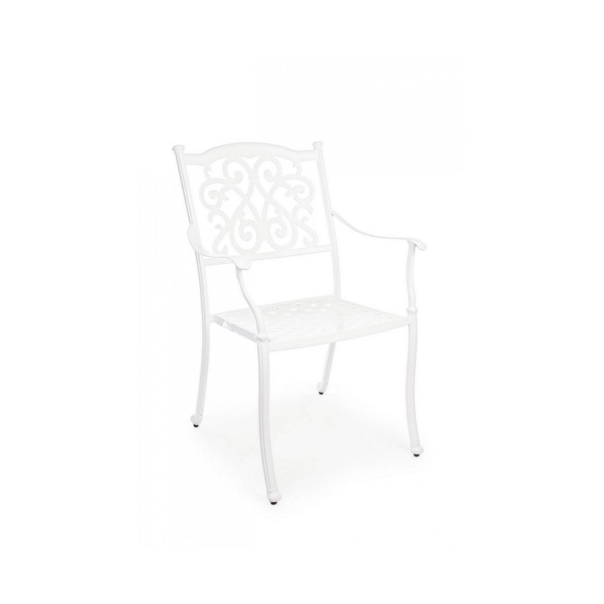 Sedia con Braccioli Ivrea Bianco | Bizzotto
