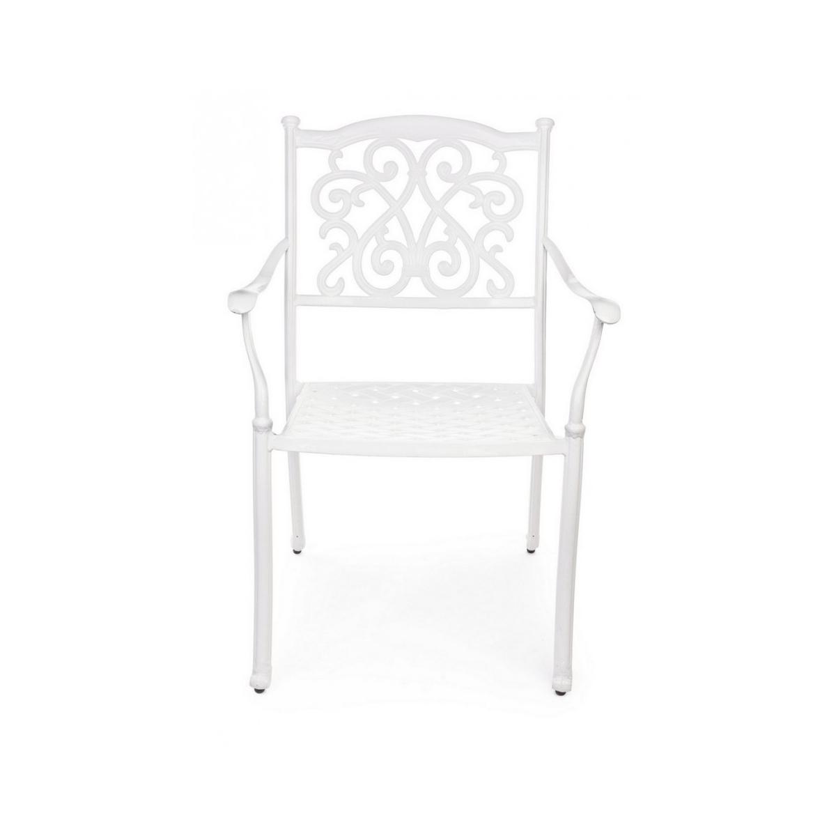 Sedia con Braccioli Ivrea Bianco | Bizzotto