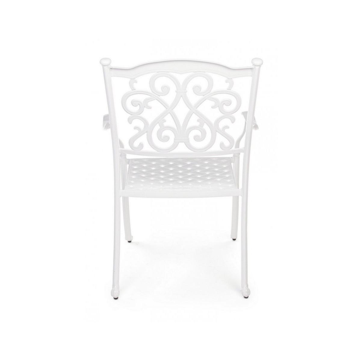 Sedia con Braccioli Ivrea Bianco | Bizzotto