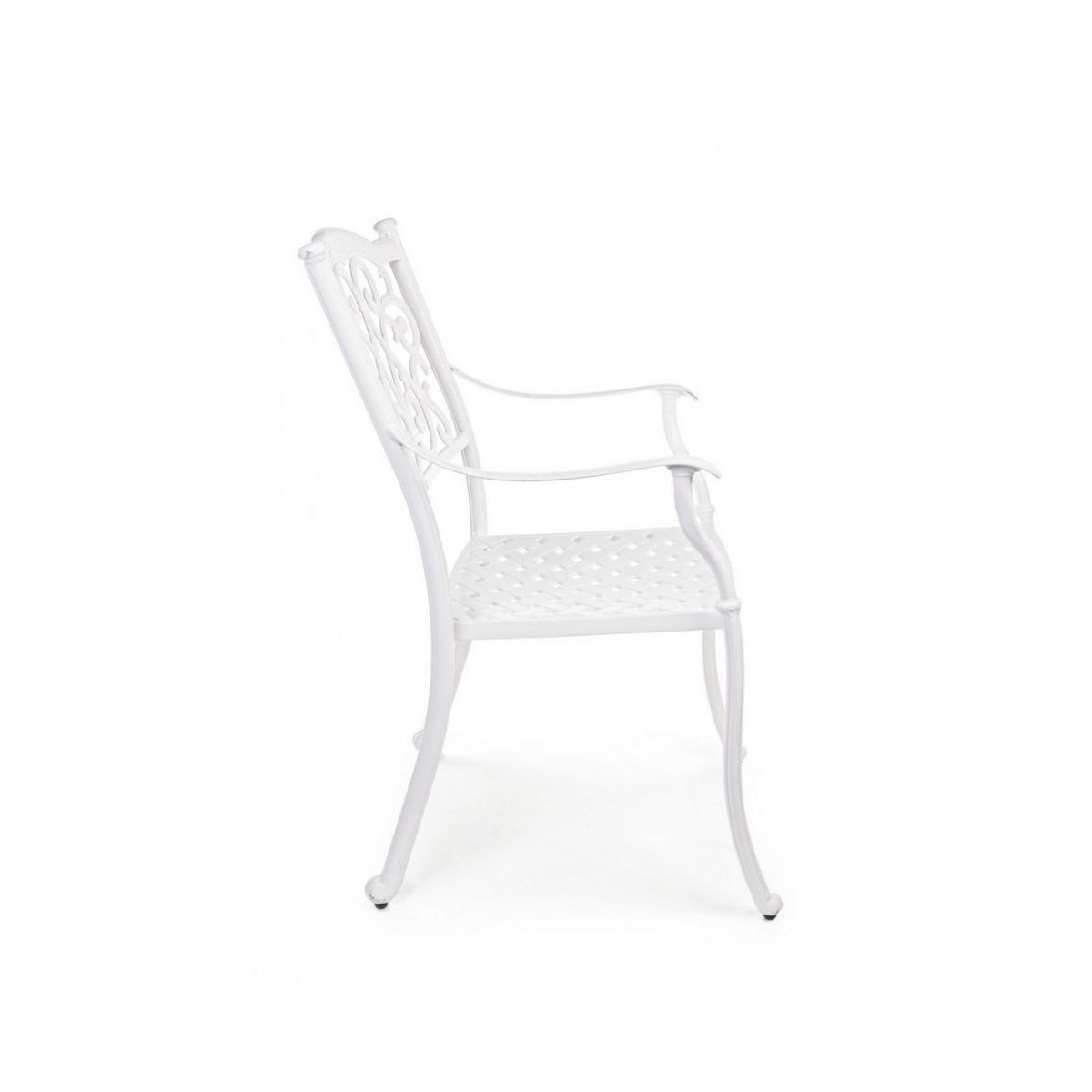 Sedia con Braccioli Ivrea Bianco | Bizzotto