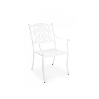 Sedia con Braccioli Ivrea Bianco | Bizzotto