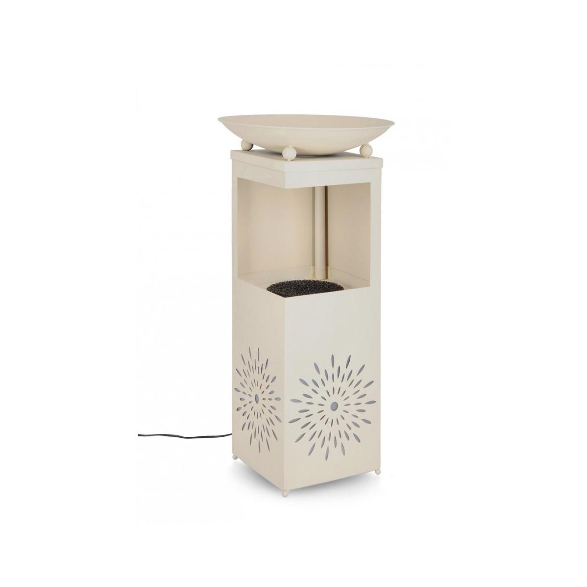 Fontana Yuki Rettangolare Beige 40,5x78H con LED | Bizzotto