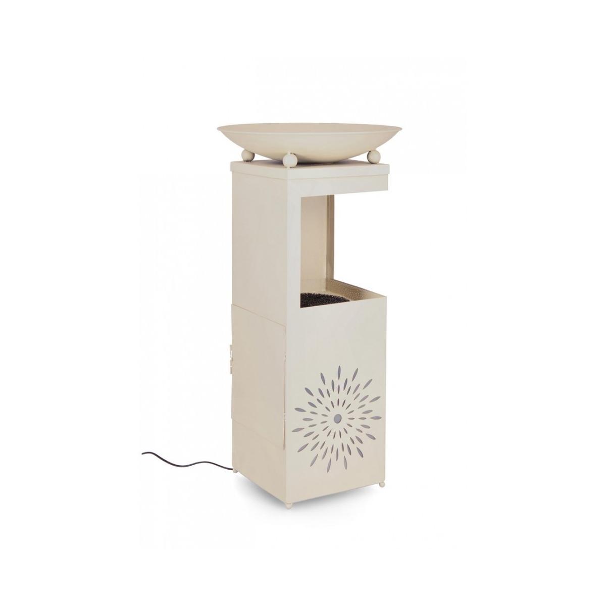 Fontana Yuki Rettangolare Beige 40,5x78H con LED | Bizzotto