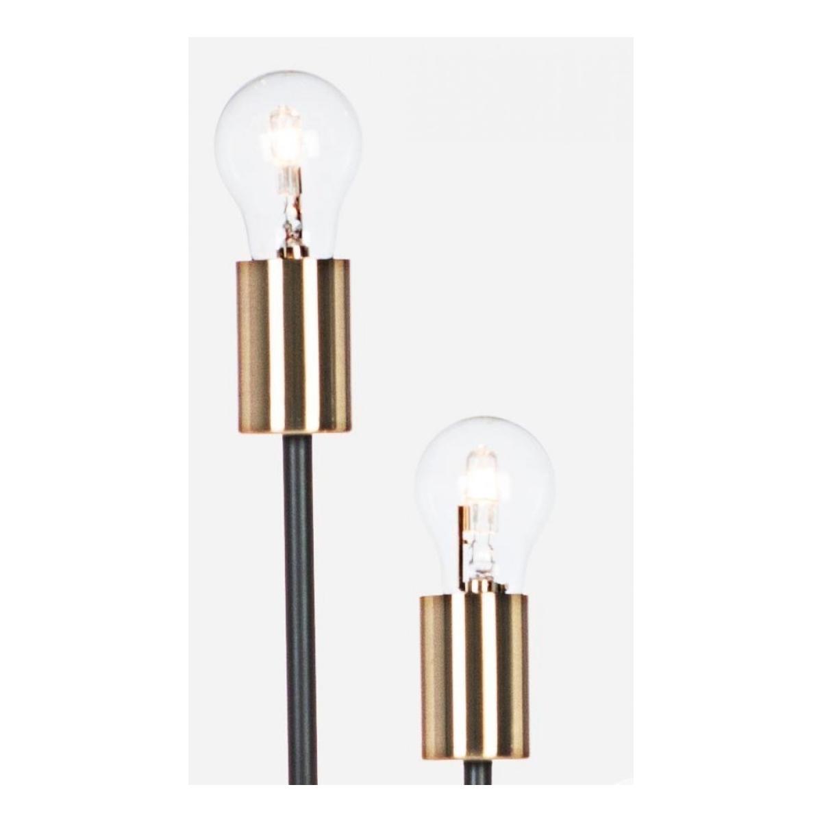 Piantana Fiaccola 5Luci Nero cm.H155 | Bizzotto