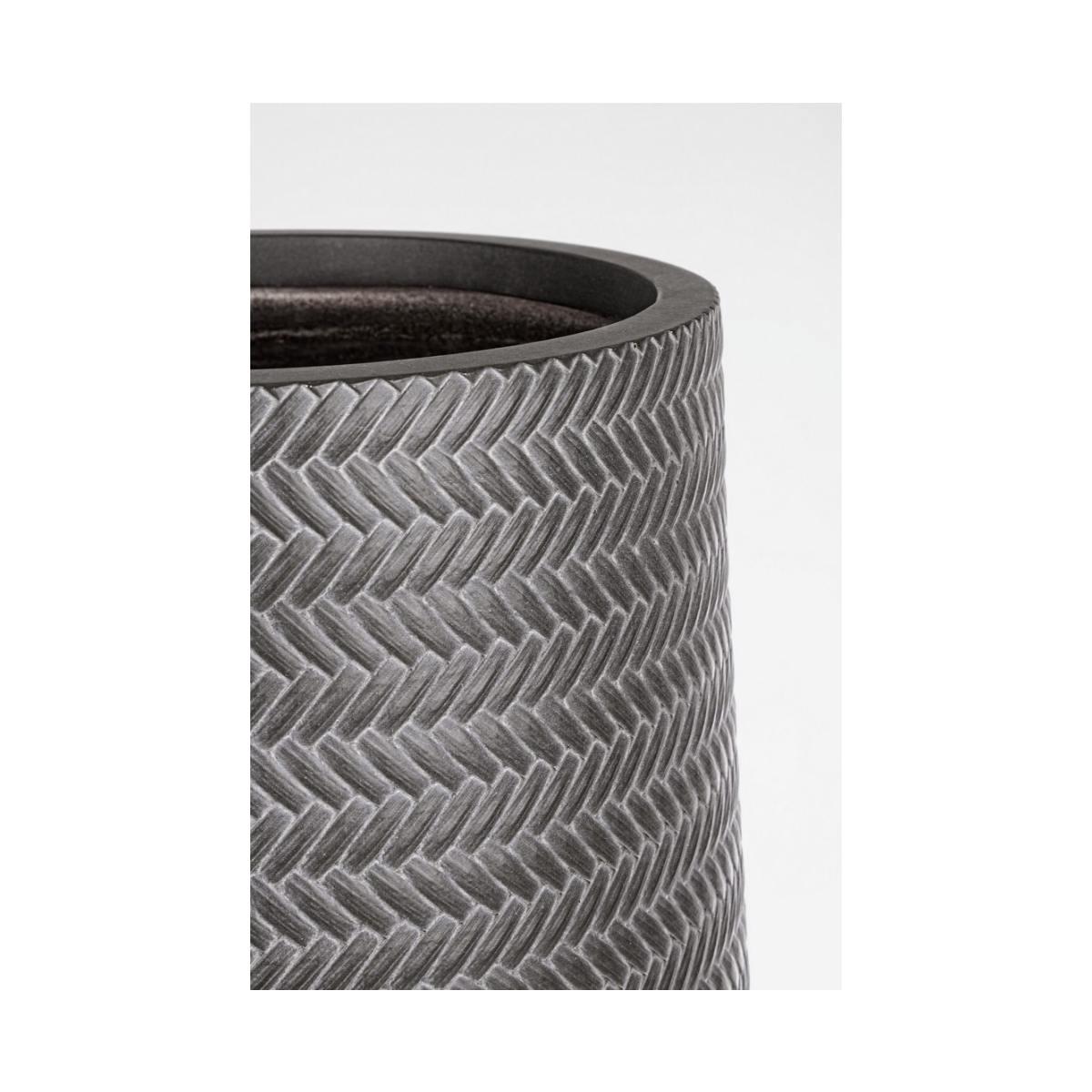 Portavaso Set pz.2 Tressage To Alto Antracite | Bizzotto