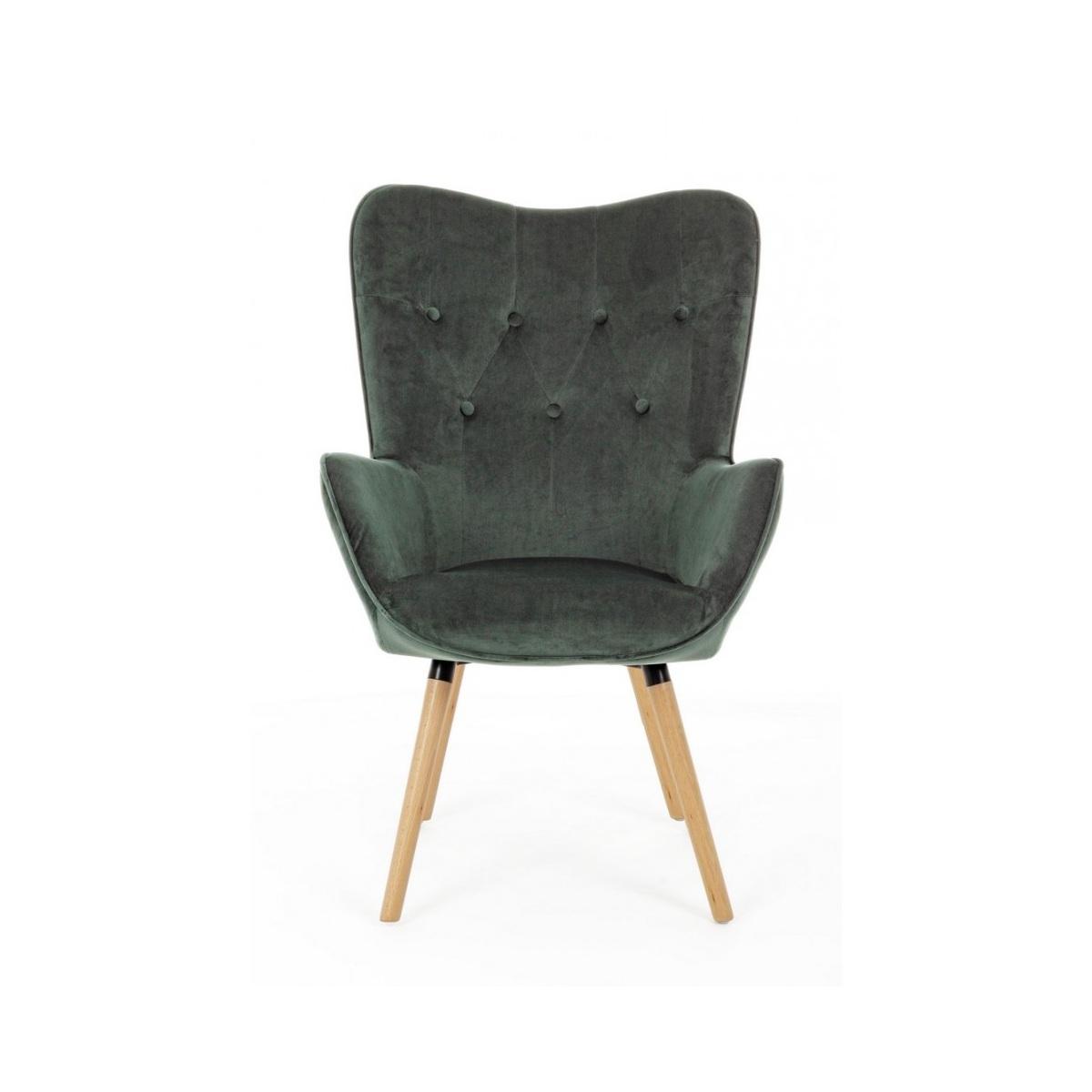 Poltrona Juliet Velvet Verde Bosco | Bizzotto