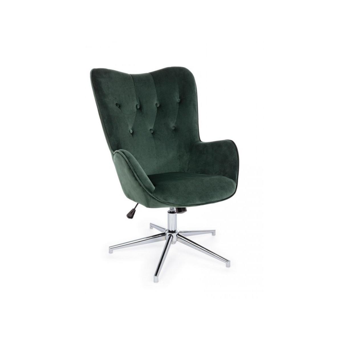 Poltrona Farida Velluto Verde | Bizzotto
