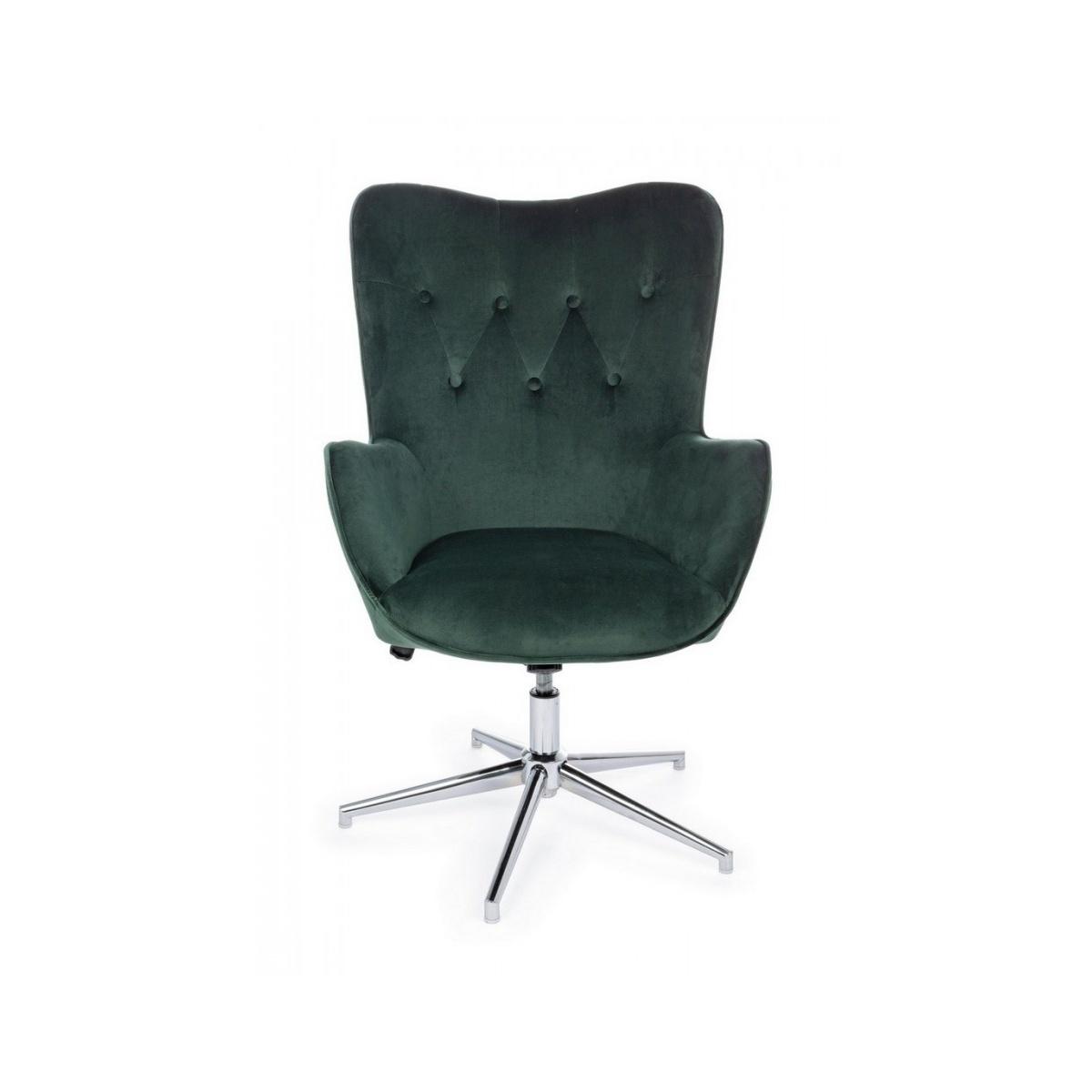 Poltrona Farida Velluto Verde | Bizzotto