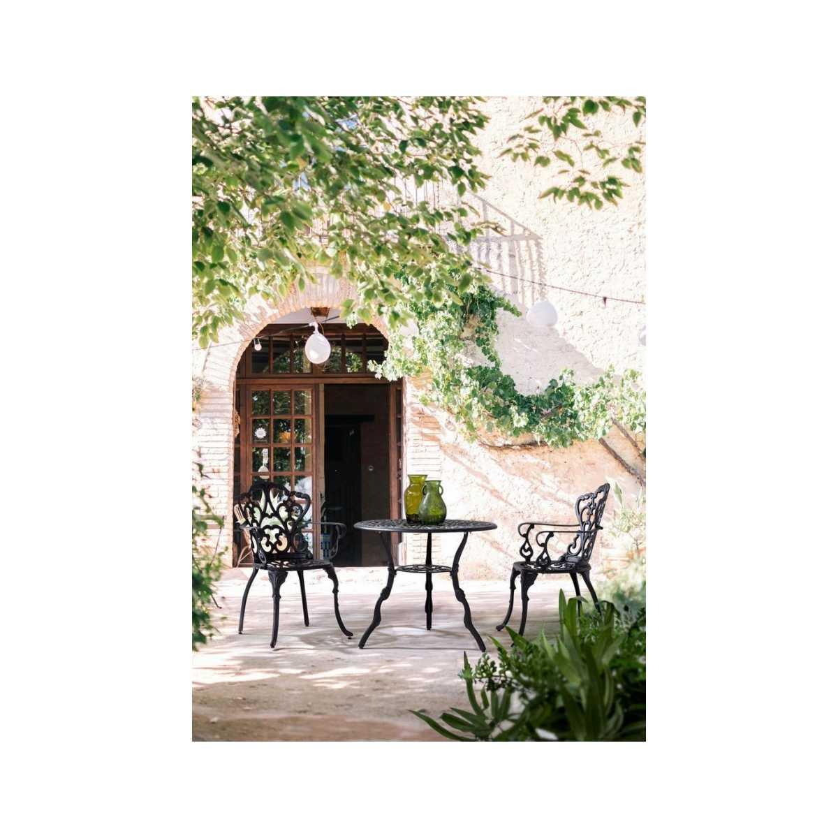 Tavolo Victoria Antracite cm.Ã?80 | Bizzotto