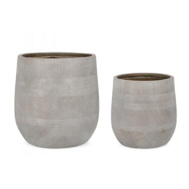 Portavaso Set pz.2 Rigo Bomb Beige Alto | Bizzotto