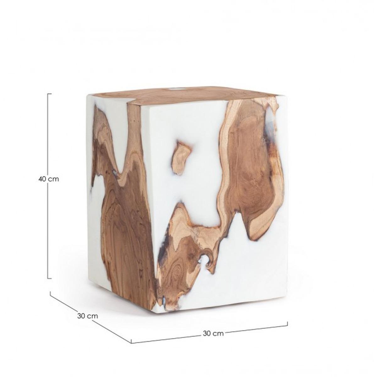 Tavolino Melty Bianco cm.30x30 | Bizzotto