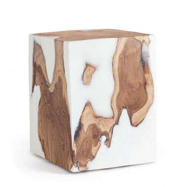 Tavolino Melty Bianco cm.30x30 | Bizzotto