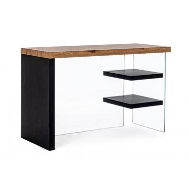 Scrivania 2M Line Wood Nero cm.120x50 | Bizzotto