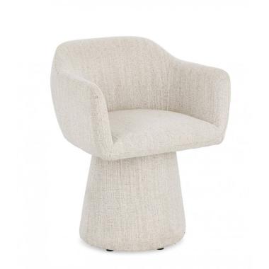 Poltrona Girevole Lottie Ghiaccio | Bizzotto