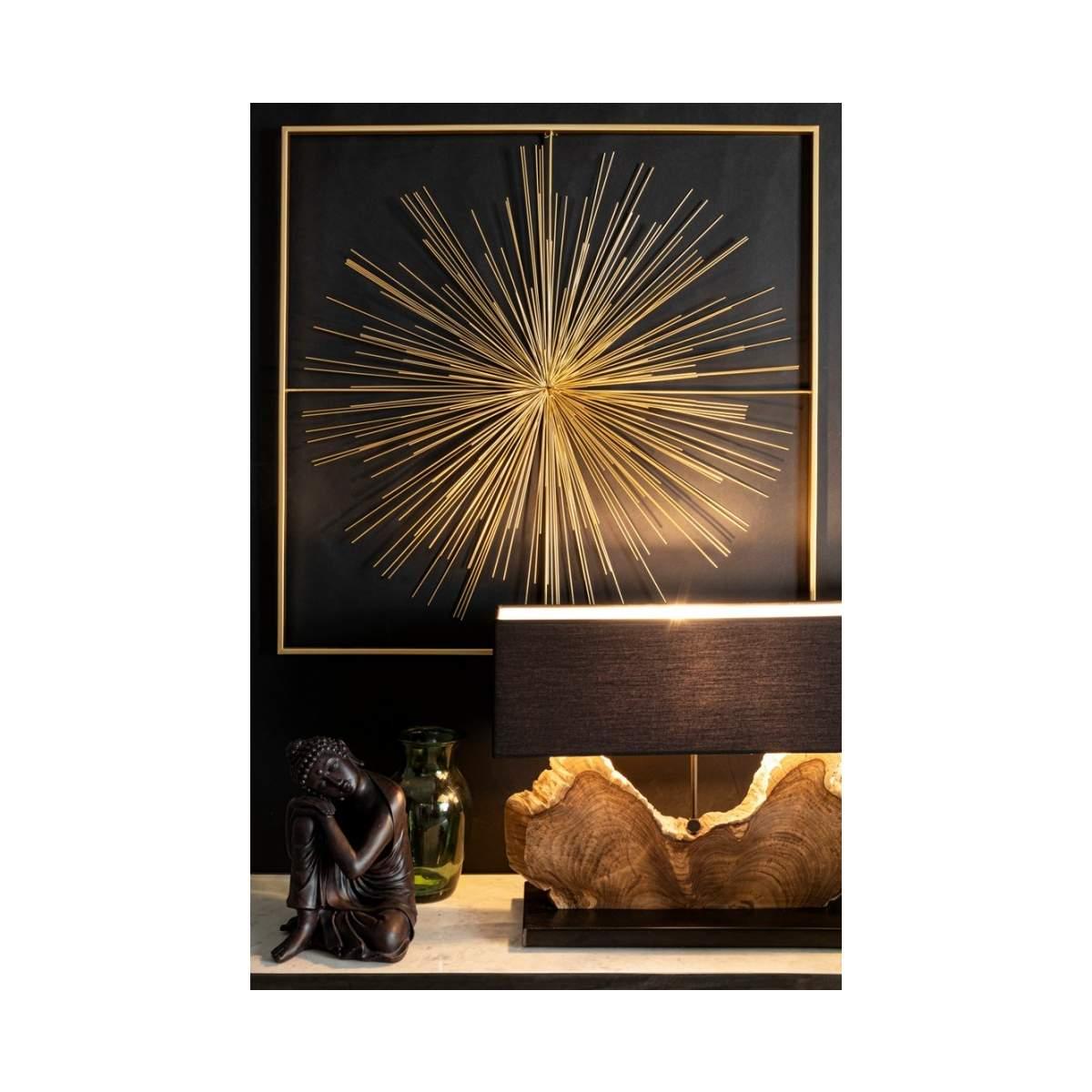 Lampada Tavolo Naga Nero cm.H55 | Bizzotto