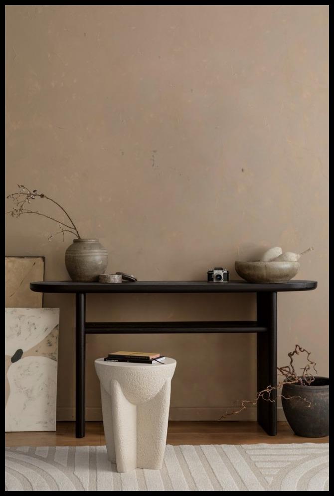 Consolle Empire Ovale Nero | Bizzotto