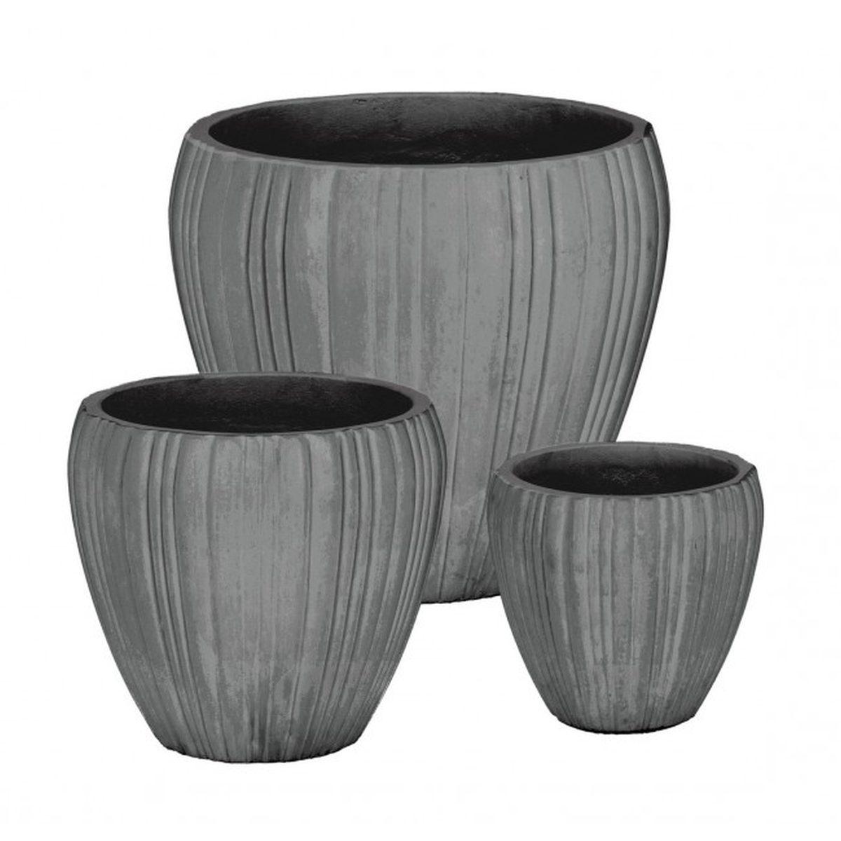 Portavaso Set pz.3 Halong To Grigio | Bizzotto