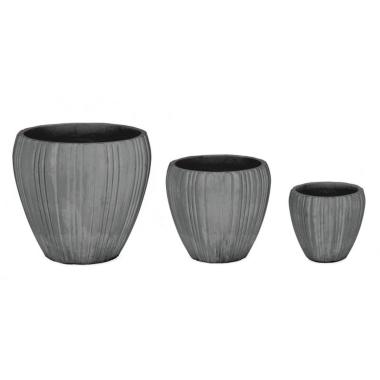 Portavaso Set pz.3 Halong To Grigio | Bizzotto