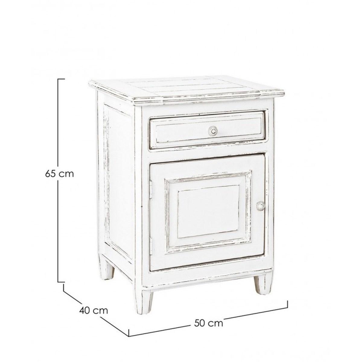 Comodino Colette 1 Anta con 1 Cassetto Sx | Bizzotto