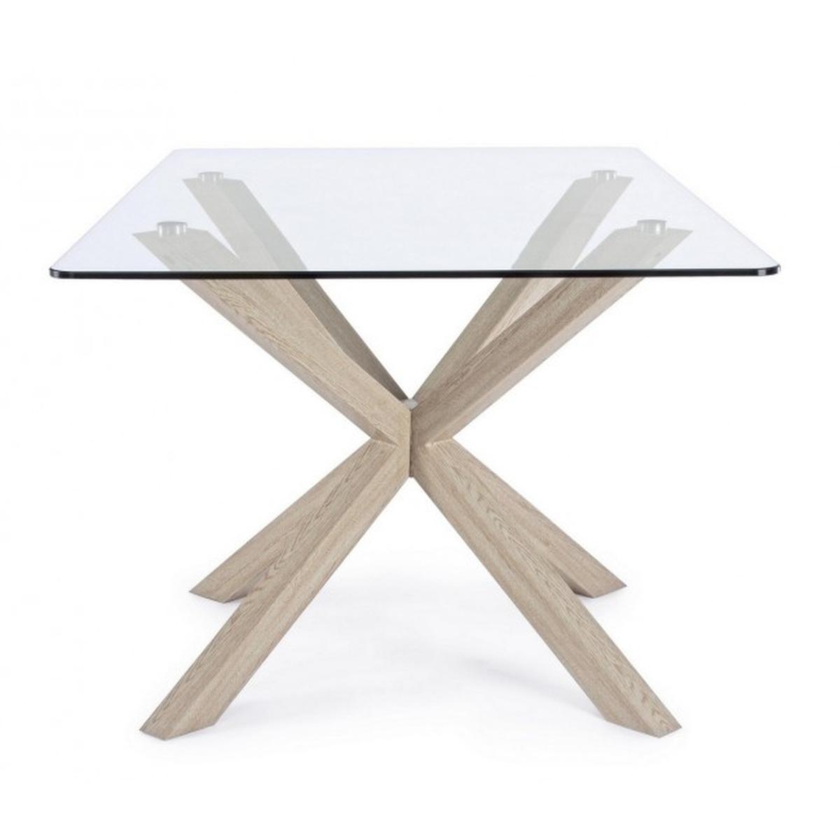 Tavolo May Rettangolare Gamba Nat cm.160x90 | Bizzotto