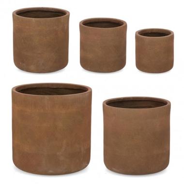 Portavaso Set pz.5 Rigo Cil Rusty | Bizzotto