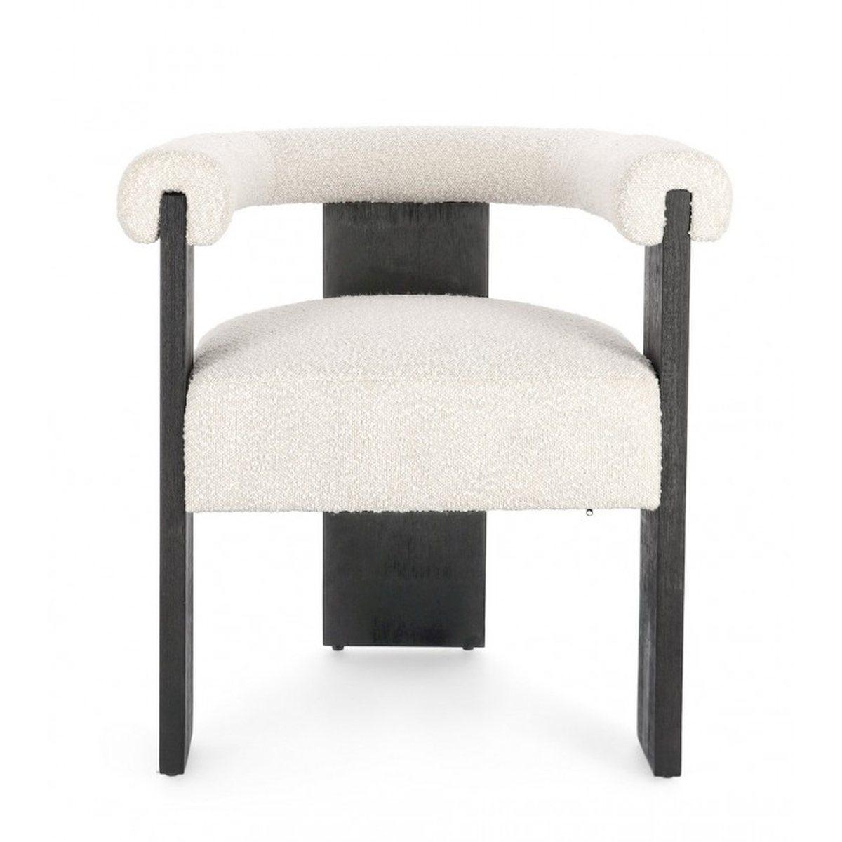 Sedia con Braccioli Agape Nero/Naturale | Bizzotto