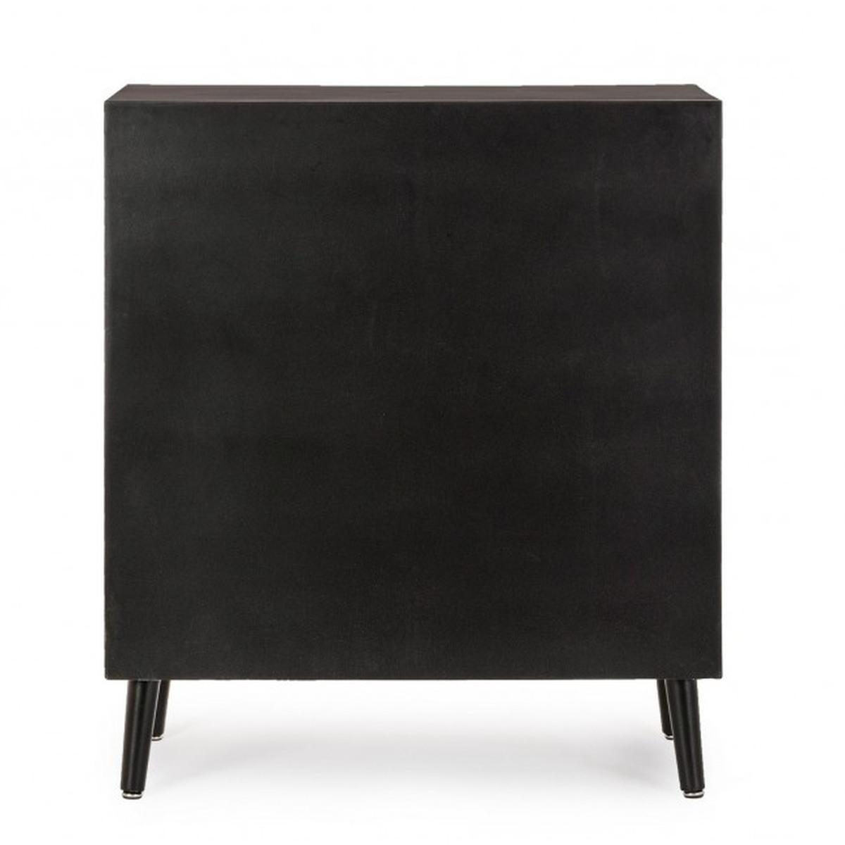 Credenza 2 Ante E 2 Cassetti Josine Nero | Bizzotto