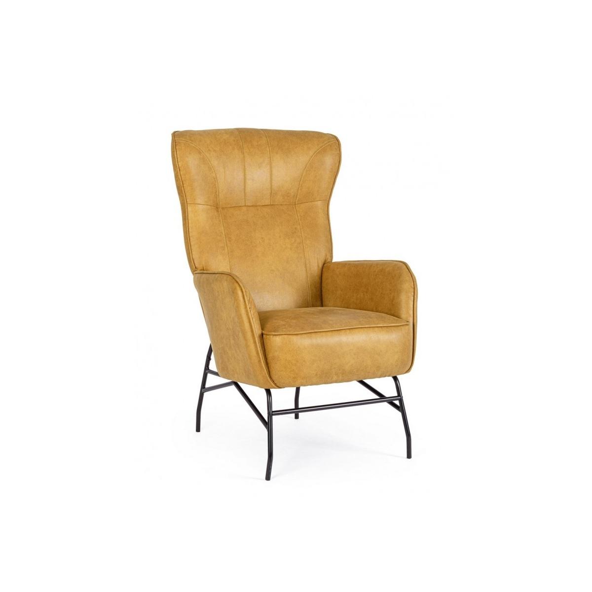 Poltrona Nasira Senape | Bizzotto