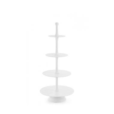 Alzata 4 Piani Decorativa Mallet Bianco cm.H123 | Bizzotto