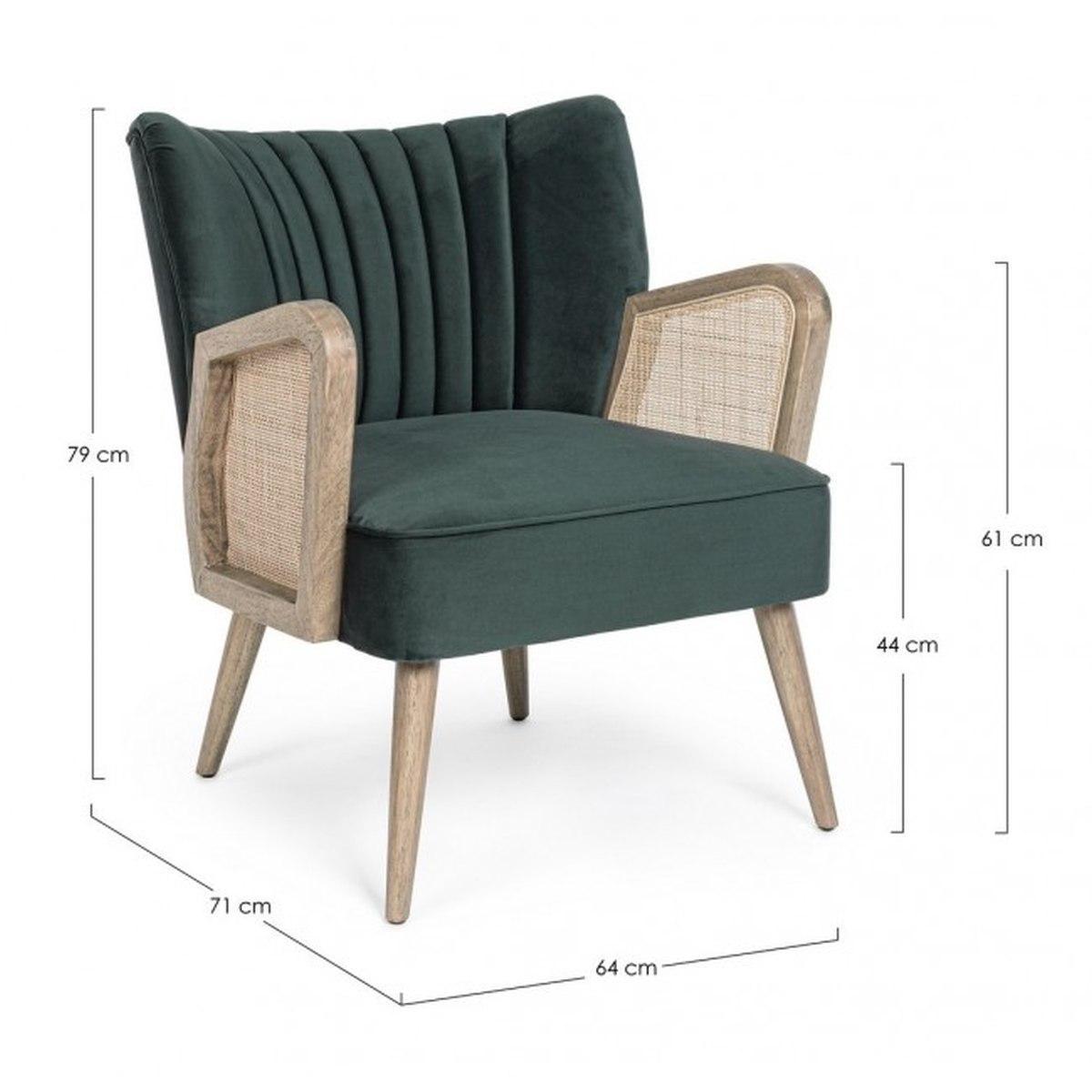 Poltrona Virna Verde | Bizzotto