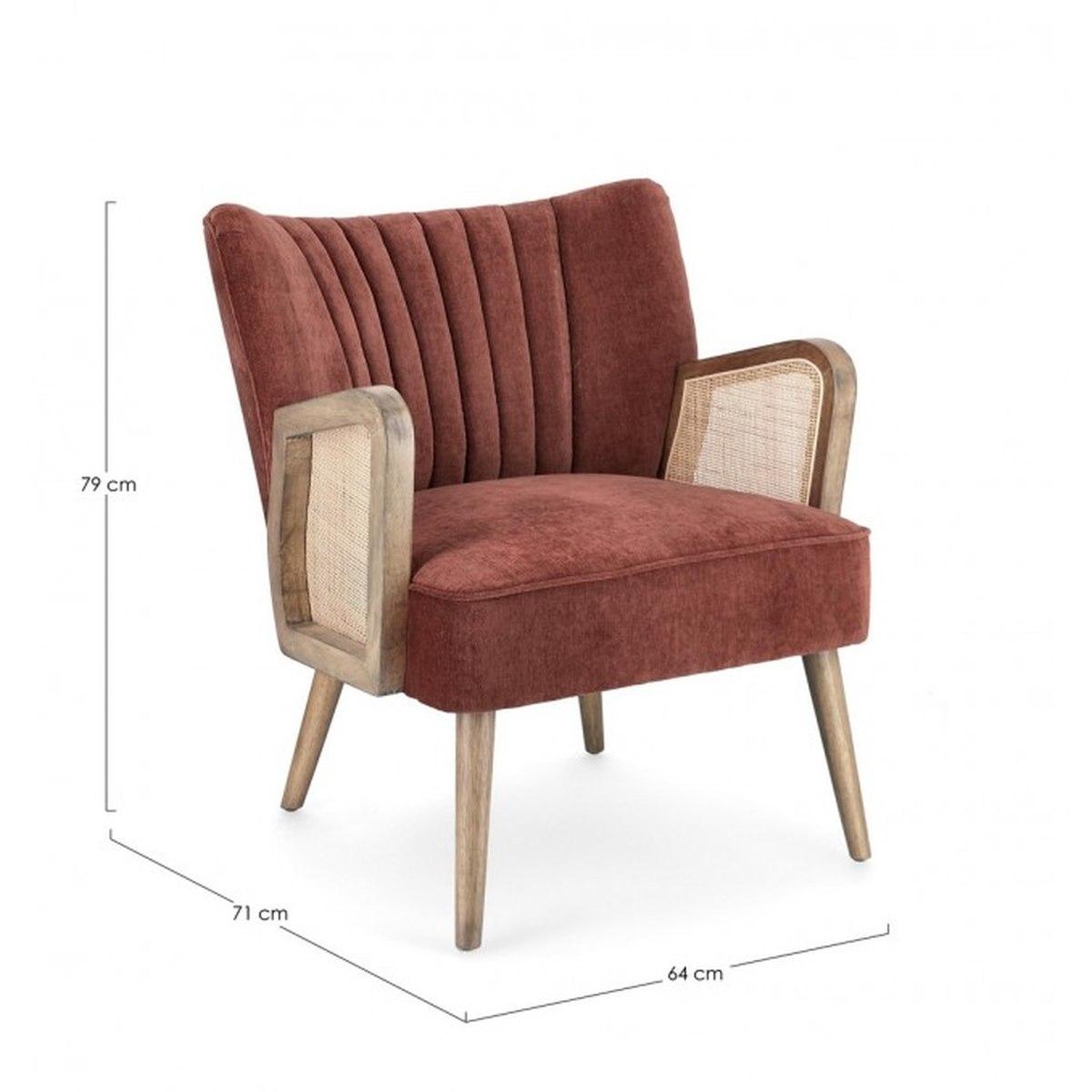 Poltrona Virna Mattone | Bizzotto