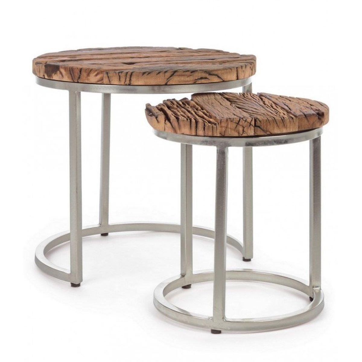 Tavolino Set pz.2 Rafter Alto | Bizzotto