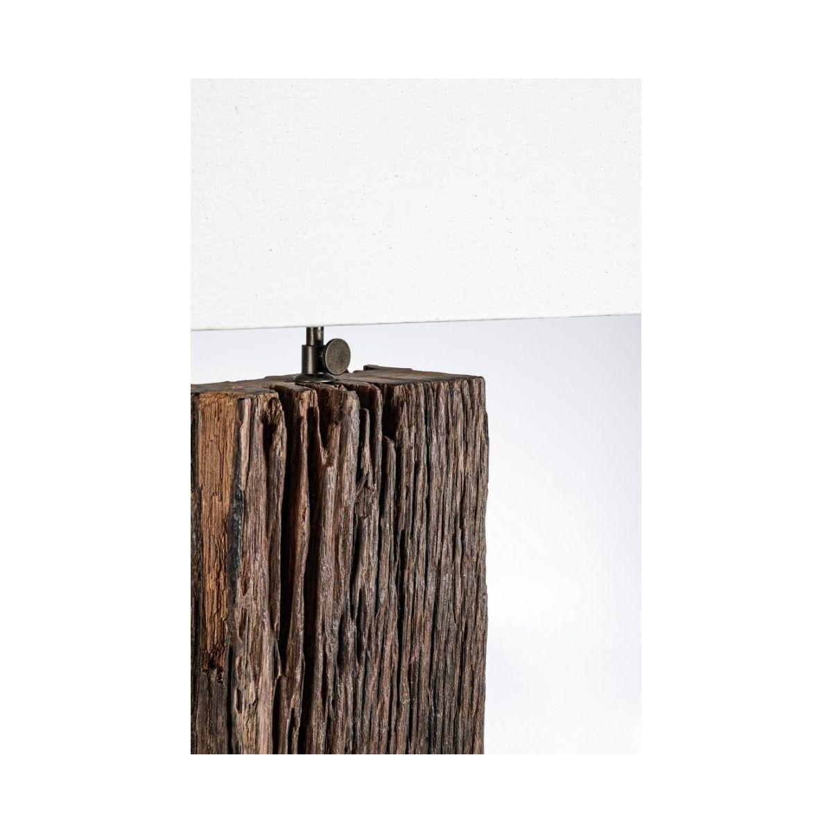 Lampada Tavolo Hugo Ottone-Bianco cm.H85 | Bizzotto