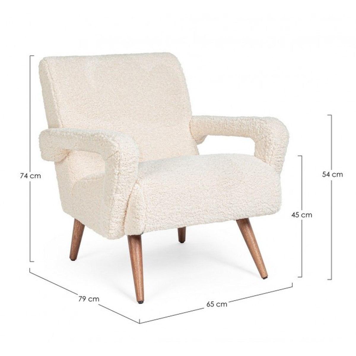 Poltrona Berna Bianco | Bizzotto