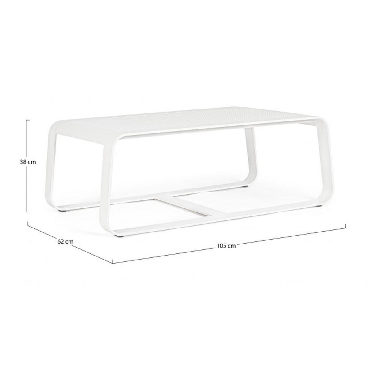Tavolino Merrigan cm.105x62 Bianco Yk11 | Bizzotto