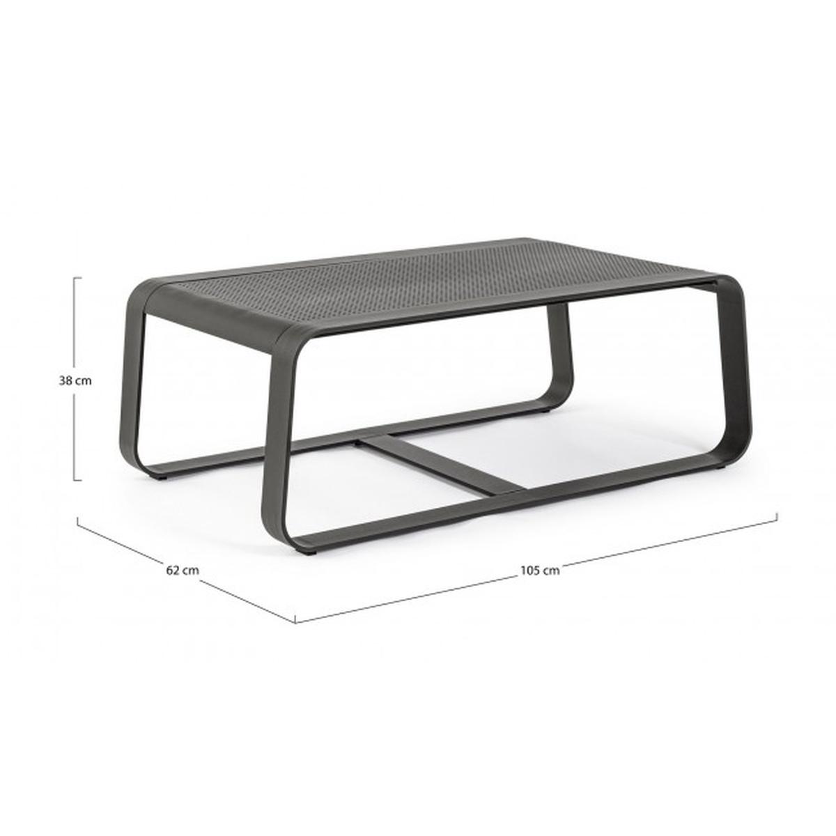 Tavolino Merrigan cm.105x62 Antracite Yk13 | Bizzotto