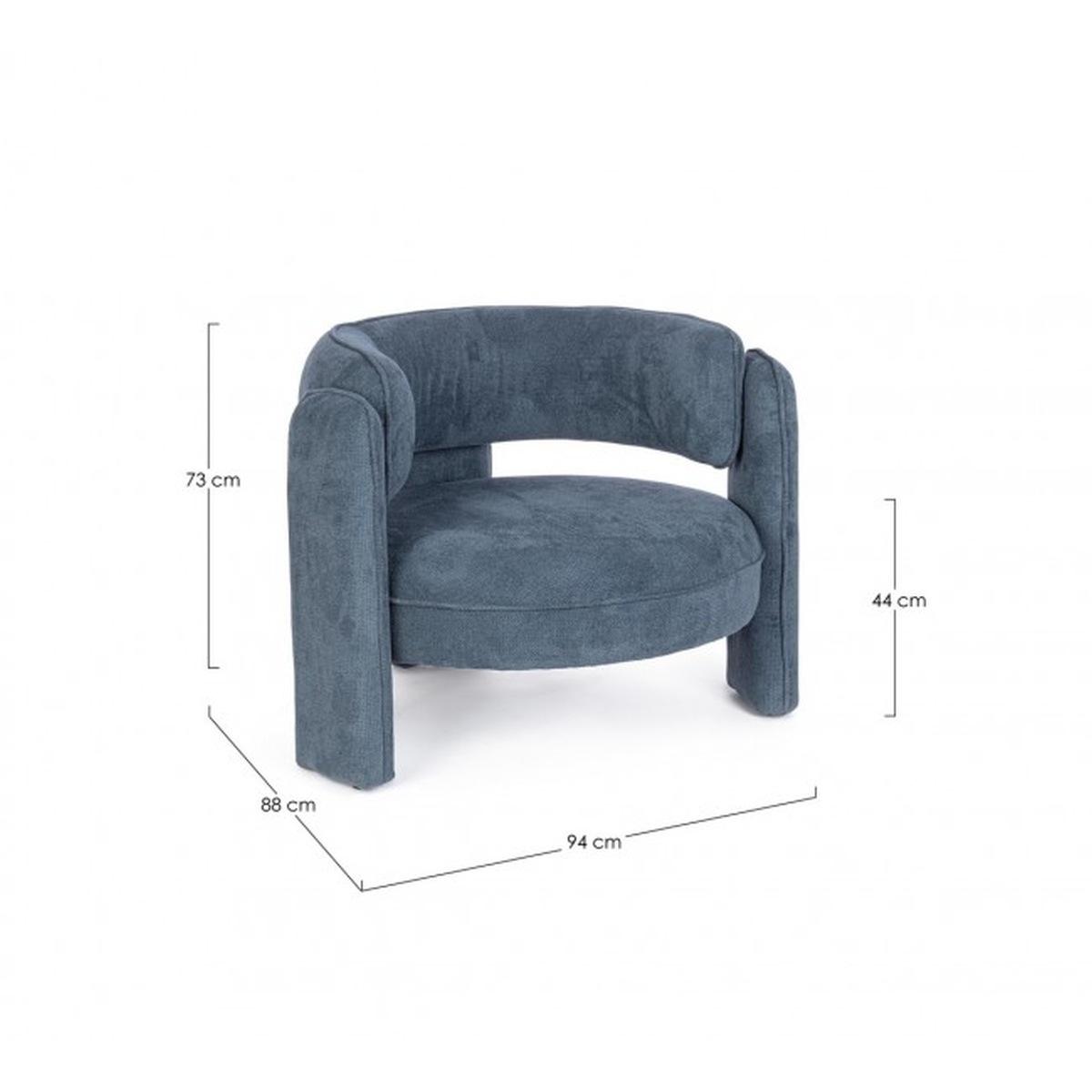 Poltrona Aisha Blu | Bizzotto