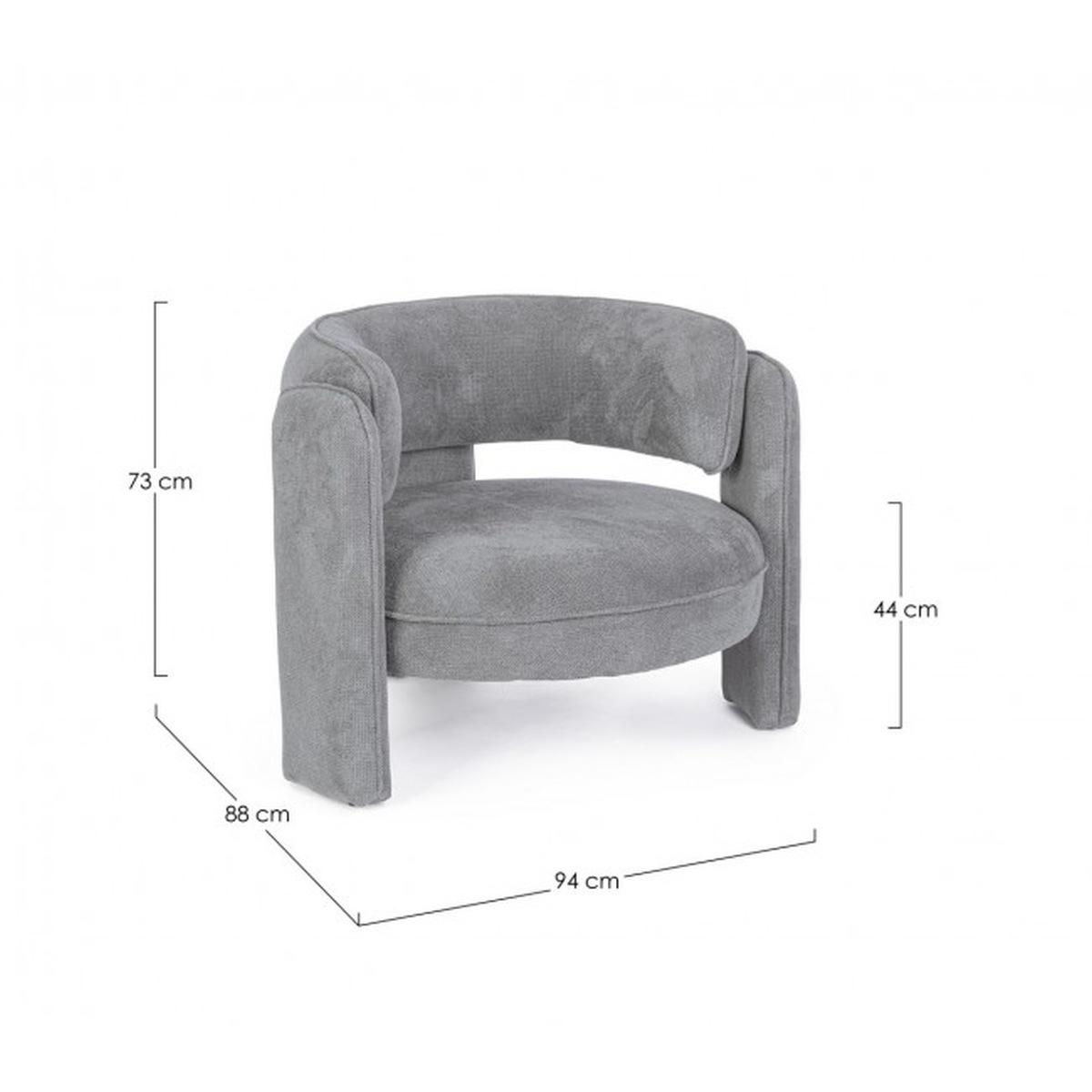 Poltrona Aisha Grigio | Bizzotto