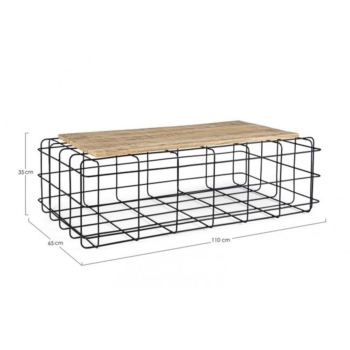 Tavolino Trellis Ret cm.110x65 | Bizzotto