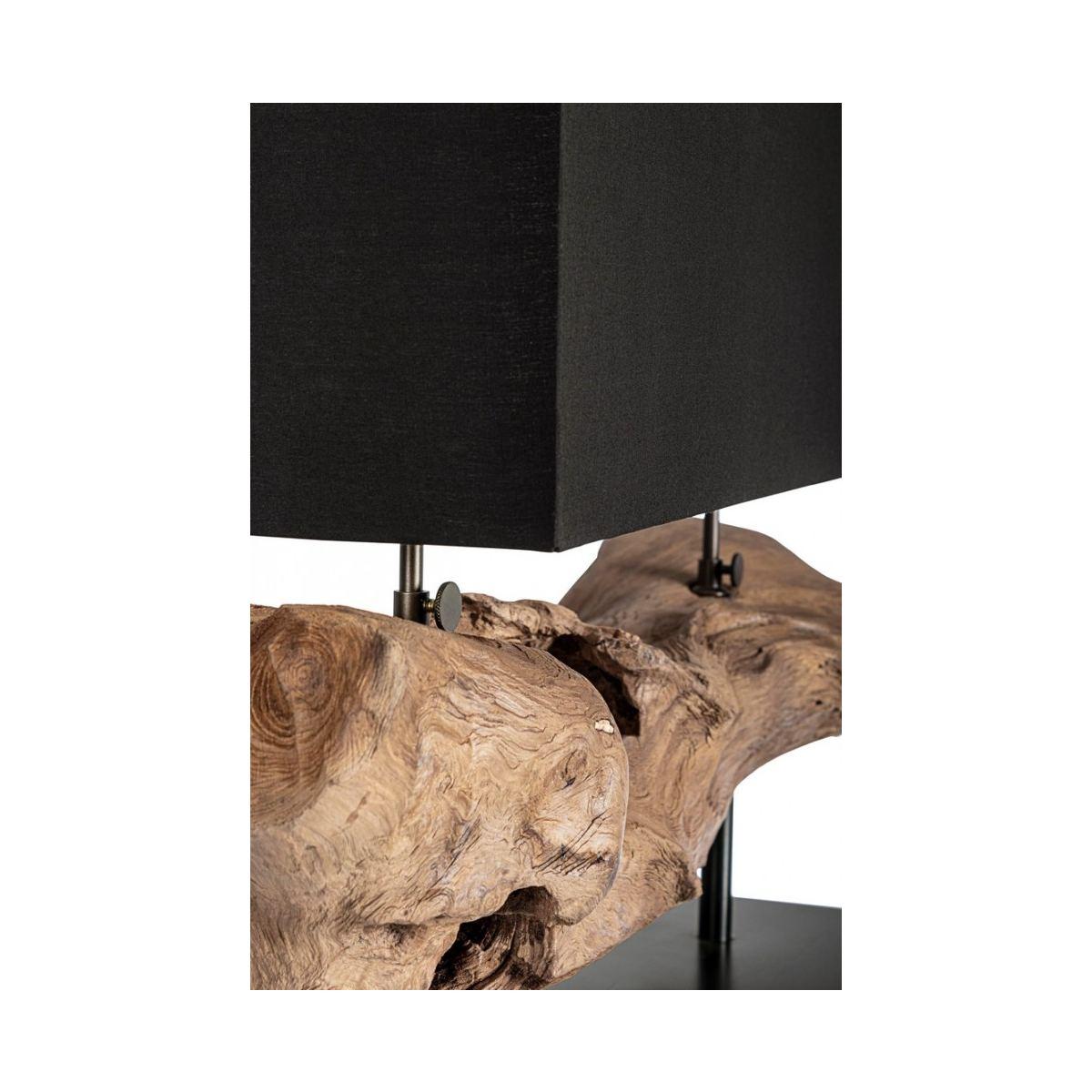 Lampada Tavolo Kleta Nero cm.H55 | Bizzotto