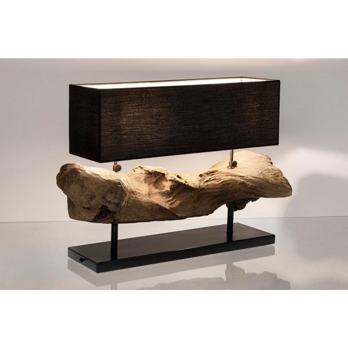 Lampada Tavolo Kleta Nero cm.H55 | Bizzotto