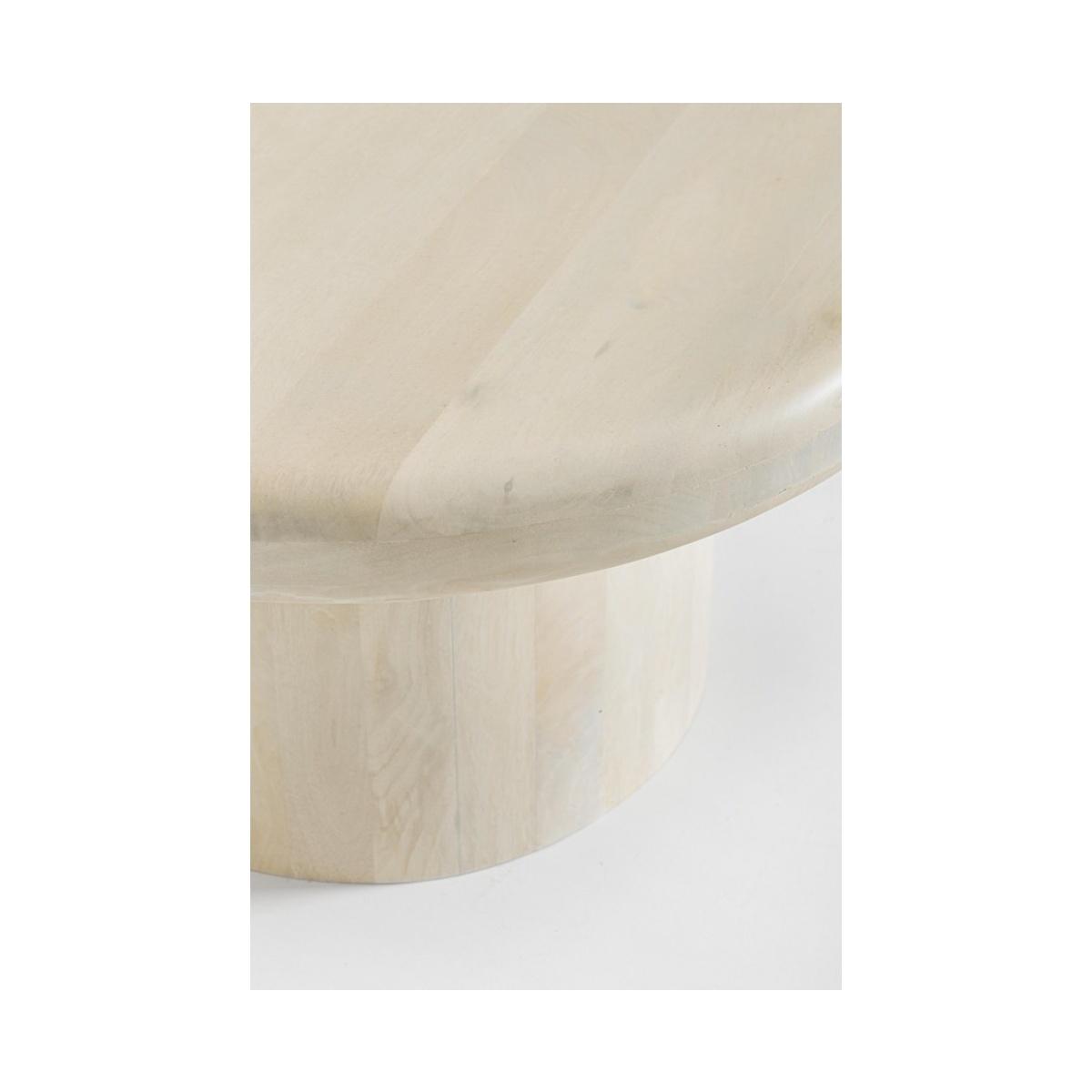 Tavolino Lopez Naturale Tondo cm.Ã?75 | Bizzotto