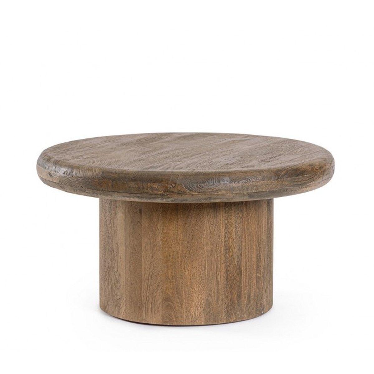 Tavolino Lopez Brown Tondo cm.Ã?75 | Bizzotto