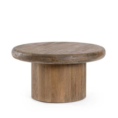 Tavolino Lopez Brown Tondo cm.Ã?75 | Bizzotto