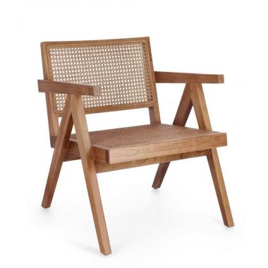 Poltrona Lounge Galia Naturale | Bizzotto